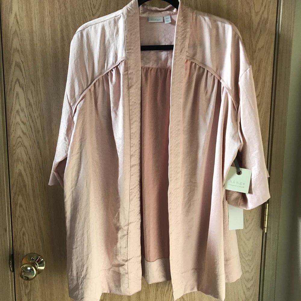 NWT Hinge Nordstrom Blush Pink Kimono M/L